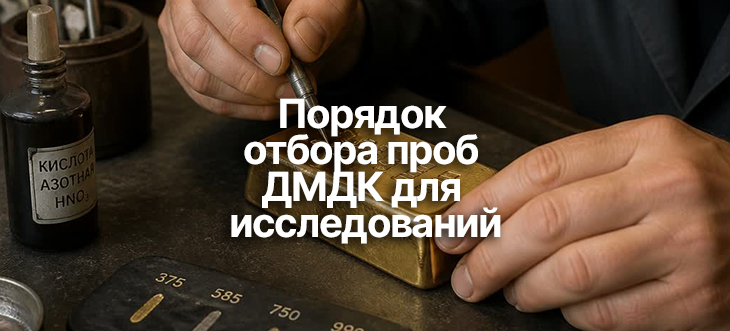 Порядок отбора проб ДМДК для исследований