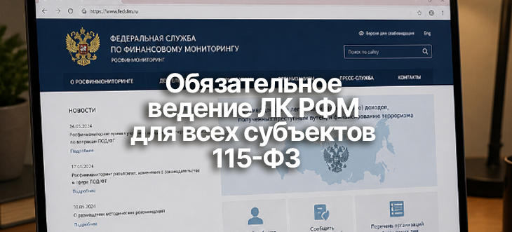 Ведение Личного кабинета Росфинмониторинга станет обязательным