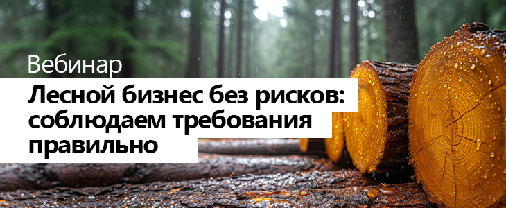 Вебинар «Лесной бизнес без рисков: соблюдаем требования правильно»